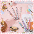 8 Pcs Ballpoint Pens for Women and Girls 1.00 mm Cute Writing Pens Black Ink Fancy Pens Fine Point Smooth Writing Pens for Journaling, Aesthetic S...