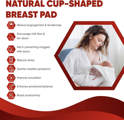 Organic Flax Seed and Lavender Microwavable Breast Heating Pads for Breast Feeding Pain Relief - Plush Heat Packs or Cold Breast Therapy Pack Brea...