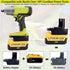 2 Packs Battery Adapter Compatible with Ryobi 18V ONE+ Tools, Convert Compatible with Dewalt 20v & Compatible with Milwaukee M18 18v Lithium Batte...
