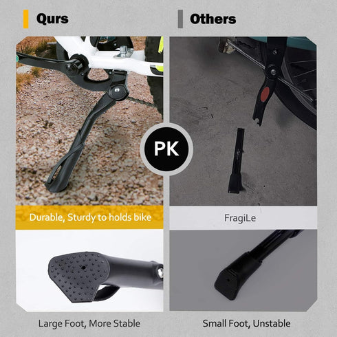 Cyfie Bike Kickstand for Kids Bike 18 20 22 inch Wheel, Center Mount Bicycle Kick Stand, Adjustable Child Kickstands for 18" 20" 22" Adult Mountai...