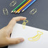 100Pcs Metal Paper Clips, Mini Cute Banana Shape Electroplated Metal Paperclips for Book Memo Paper Poster Photo...
