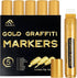 5 Golden Acrylic Paint Marker Pens, 15mm Jumbo Felt Tip, Acrylic Paint Markers for Rock Painting, Stone, Ceramic, Glass, Wood, Canvas, DIY Crafts ...