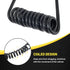 Oyviny 4 Way Flat Trailer Extension Coiled Cable 5 Feet 4 Pin Male and Female Wiring Harness 18AWG 60" Stretchable Coiled Extension Wiring Cable w...