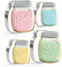 Bakerpan Stainless Steel Mason Jar Cookie Cutters, Jar Shape Cutter Set of 4 (3.5 Inch & 4.5 Inch)...