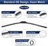 X AUTOHAUX 2pcs 28"+21" Silicone Front Windshield Wiper Blade for BMW I3 2014-2021 for BMW I8 2014-2020 Windscreen Wiper OE Replacement Set All-Se...