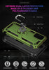 Military Grade Drop Tested Phone Case with Ring Holder Kickstand for Samsung Galaxy A03S, Olive Green...