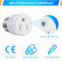 E26/ E27 3 Prong Light Bulb Socket Adapter, Polarized Light Socket Outlet, Light Socket to Plug Adapter Socket Converter, Light Bulb Plug Adapter ...