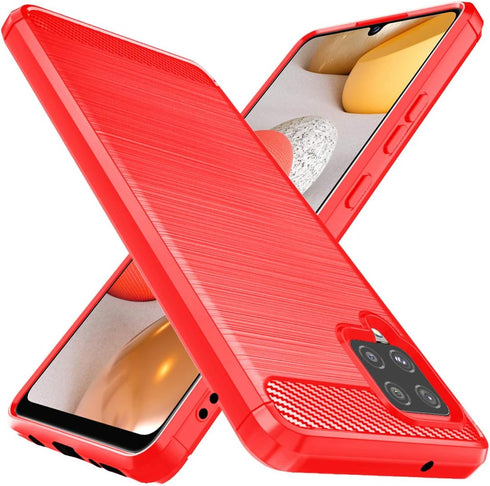 Osophter for Galaxy A42 5G Case Samsung M42 5G Case Shock-Absorption Flexible TPU Rubber Protective Cell Phone Cover for Samsung Galaxy A42 5G(Red...