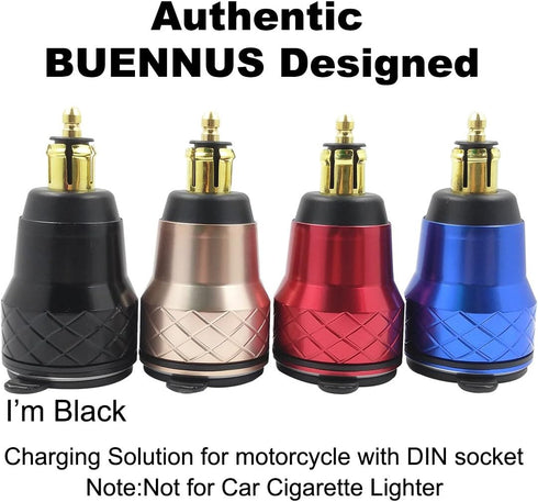 Aluminum Alloy Quick Charge 3.0 Dual Motorcycle USB Charger for BMW Motorcycle Charger for Triumph Tiger Ducati Cigarette Lighter Voltmeter QC3.0 ...