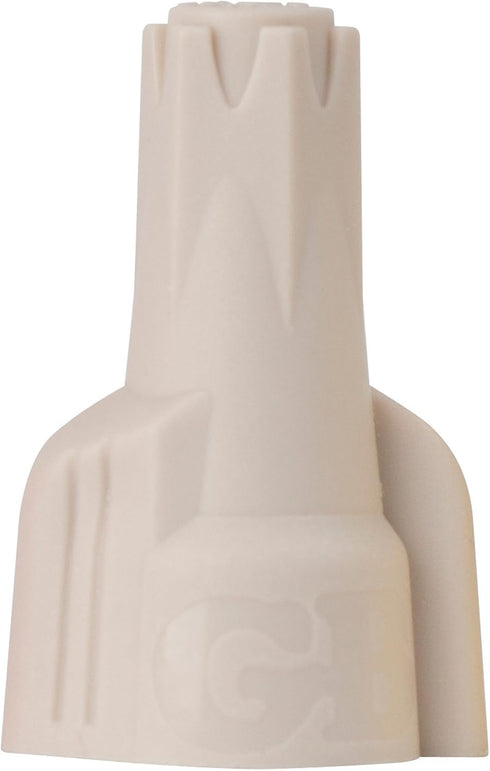 Gardner Bender GIDDS-630020, Tan 10-1H1 Hex-Lok Twist Connectors, 22-8 AWG, Electrical Wire Nut, 100 pk, 100 Pack...