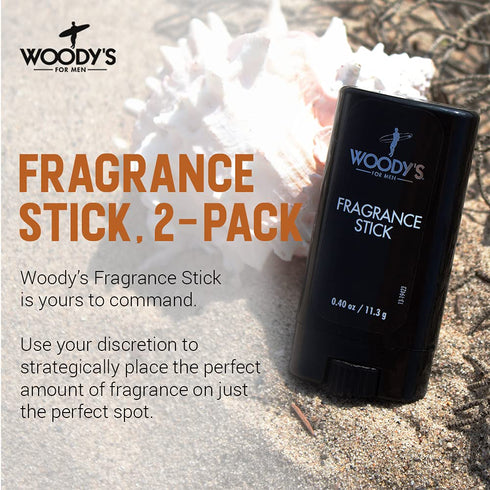 Woody's Fragrance Stick, Solid Perfume for Men, 0.5 Ounce, 2-Pack...