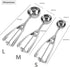 Ice Cream Scoop, 3Pcs Cookie Scoop Set, Stainless Steel Ice Cream Scooper with Trigger Release, Large/Medium/Small Cookie Scooper for Baking, Cook...