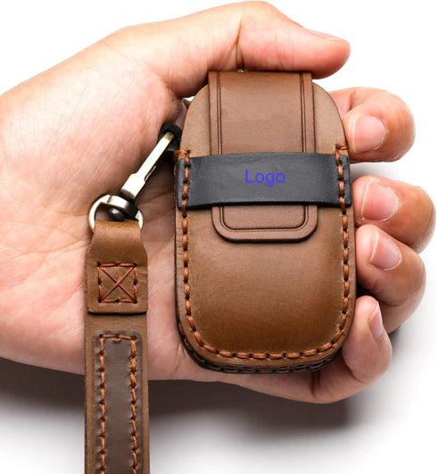 Leather Cover Key Fob Case Compatible with Subaru Keyless Remote Control Forester Impreza Outback WRX BRZ Legacy and XV Crosstrek etc. (A-Brown)...