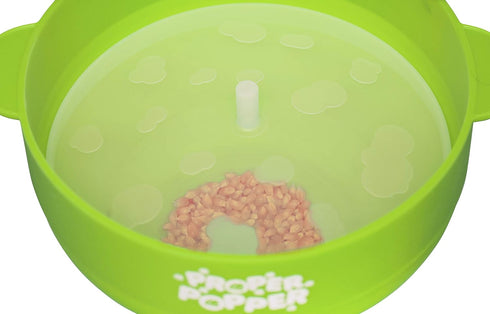 The Original Proper Popper Microwave Popcorn Popper, Silicone Popcorn Maker, Collapsible Bowl BPA Free & Dishwasher Safe - (Green)...