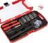 Amazon Basics Electronics Repair Screwdriver Set, Set of 32 Pieces, Red...