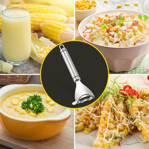 Corn Peeler Stainless Stee Corn Cob Stripper Tool Corn Thresher from the Cob, Removes Corn Kernels From Corn Cobs In Seconds, Kitchen Gadget...