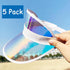 5 Pack Sun Visor Hats Women Clear Colorful Party Outdoor Sports Beach Golf Cap...