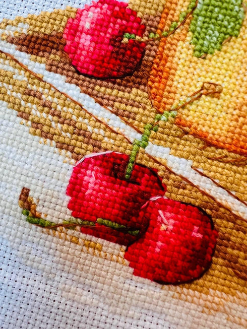 RIOLIS Counted Cross Stitch kit 2169 Ripe Cherry...