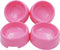 Dog Bowls Cat Bowls (Plastic Bowls, Pink 4-Pack)...