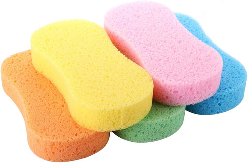 TOPZEA 15 Pcs Car Wash Sponges, Handy Cleaning Scrubber Washing Sponge Pads for Cars and Kitchen with Vacuum Compressed Packing, 5 Colors...