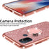 nancheng for OnePlus Nord N100 Phone Case Cute Girls Women Glitter Luxury Soft TPU Cover with Ring Stand Strap Lanyard Shockproof Protection Case ...