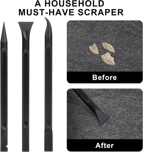 Crevice Cleaning Tool, 9 PCS Carbon Fiber Plastic Scraper Tool Car Detailing Brush Set Non-scratch Multi-purpose Scraper for Clean Small Narrow Sp...