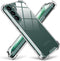 KIOMY Case for Samsung Galaxy S22 5G Shockproof Bumper Protective Cover with Airbags Corners Hybrid Design Hard PC Back with Flexible TPU Frame Cl...