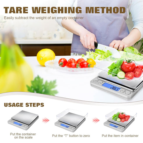 OGWAI Rechargeable Food Scale with Grams and Oz, Multifunction Kitchen Scale for Food - Small Kitchen Appliances...