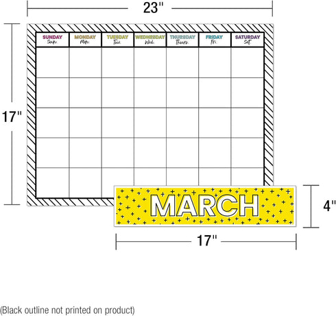 129 Pcs. Carson Dellosa Kind Vibes Calendar Bulletin Board Set, Colorful Bulletin Board Calendar Classroom Décor with Motivational Mini Posters, N...