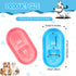 2 Pieces Cat Food Bowls Basic Dog Bowls Plastic Double Pet Food Water Bowls Feeding Bowl Tray Cat Eating and Drinking Bowl No Spill for Cats Dogs ...