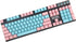 Carbon Miami PBT Doubleshot Shine Through ANSI Backlit Keycaps for MX Mechanical Keyboard Melody 96 KBD75 68 61 87 104 Keychron(Only Keycap) (Miam...