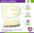 Foam Heel Cushion Pad 1/2" Non Adhesive - Foot Pain Relief - 4 Pairs...