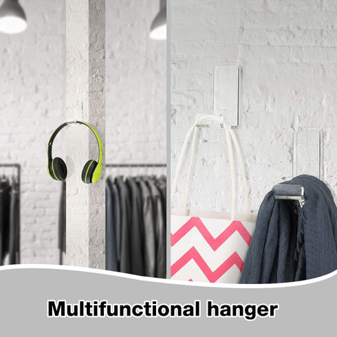 4 Pieces Headphone Hanger Headphone Hook Headset Holders Headphone Wall Mount with Adhesive Glues Headset Acrylic Holder Mount for General Purpose...