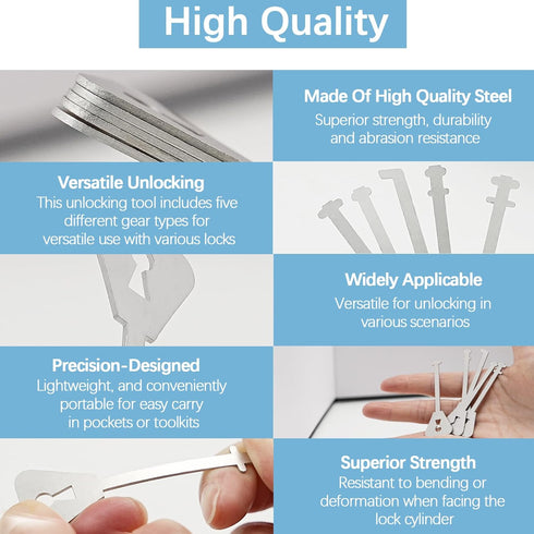 5pcs Cabinets Repair Kits Emergency Pocket Toolset?Silver?...