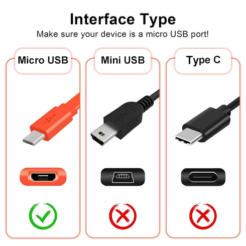 Micro USB Cable for JBL Speaker Compatible with JBL Charge 3, Charge 2, Flip 4, Pulse 2, Flip 2, Flip 3, Pulse, Go, Clip Plus, Clip, Charge 2 Plus...