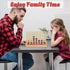 4 in a Row Wooden Connect Board Game, Foldable Line up 4 Game, Classic Strategy Family Fun Toy, Wood Connect Game for Kids and Adults (Travel Size...