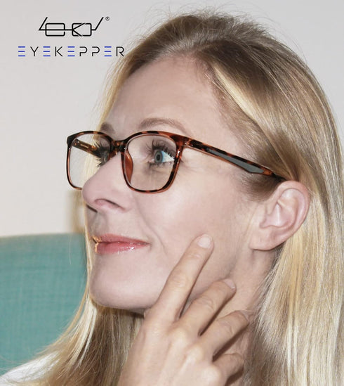 Eyekepper 5 Packing Reading Glasses Women Large Frame Readers Men +2.25...