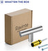 Ravinte 1 Piece Silver T Bar Cabinet Knobs 2 Inch Dresser Knobs Brushed Nickel Single Hole Drawer Knobs Cabinet Handles...