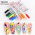 Nail Art Graffiti Pen Set 12Pcs Waterproof Painting Marker Pen Black White Drawing Gel Liners Quick Dry Dotting Pen Nails Professional Material Fo...