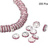 uxcell 200Pcs 10mm Rondelle Spacer Beads, Silver Plated Rhinestone Spacer Beads, Round Spacer Loose Beads for DIY Bracelet Necklace Jewelry Making...
