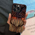 DJSOK Case Compatible with iPhone 15 Plus,Creative Wood Grain American Flag Deer Phone Case Colorful Fall Protection Shell Hybrid 2-Layer Hard She...