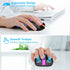 HOTLIFE Wireless Mouse, Bluetooth Mouse with Dual Mode (Bluetooth 5.1+USB C/Type-c) 2.4GHz Rechargeable Silent LED Mouse for Laptop, MacBook, iPad...