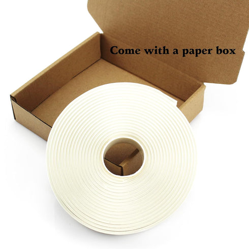 White Butyl Sealant Tape RV Roof Sealing Tape Highlight Putty Tape 16.4Ft/5M Waterproof Butyl Tape for Repair Window Glass and EDPM Boat Sealing R...