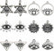 12Pieces All kinds of Vintage Silver Plated Eye of Horus Pendant DIY for Earrings Necklace Bracelet Jewelry Making and Crafting Supplies...