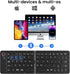 Mini Foldable Bluetooth Keyboard - Portable Wireless Full Size Keyboard (Sync Up to 3 Devices), Ultra-Slim Aluminum Travel Folding Keyboard for iP...