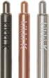 kikki.K Everyday Essentials Designer Collection - Metal Retractable Ballpoint Pen 3Pk Metallics, Features a Metal Barrel, Mix and Match Colors wit...