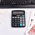 Solar Basic Desk Calculators with Big Buttons and Large Display, 12-Digit Calculators with Solar Power and AA Battery Dual Power Handheld Desktop ...