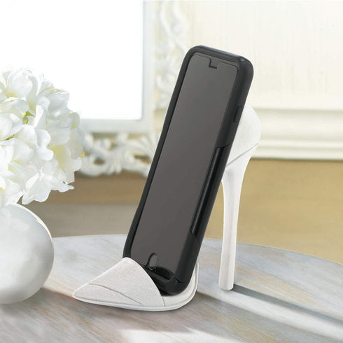 Dazzling White Shoe Phone Holder 6x2.5x5.25...