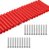 20 Set Electrical Outlet Screw Spacers Kit Electrical Outlet Box Extender 20 Pcs 2 3/4 inch Switch and 20 Pcs Outlet Straight Screws(Red)...