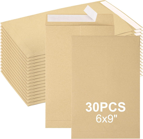 30Pcs 6x9 Self Seal Catalog Envelopes, Mailing Envelopes, Printable Manilla Envelopes, Security Envelopes Letter Size, Small Envelopes for Invitat...
